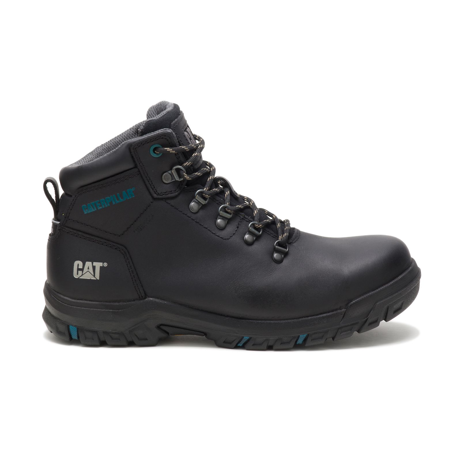 Caterpillar Women's Mae Steel Toe Waterproof Work Boots Black CAT-87954